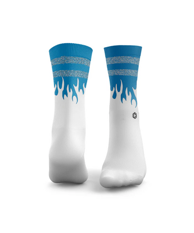 HEXXEE Flaming Hot Socks Blue