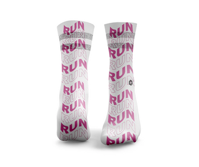 HEXXEE Run Run Run Socks Pink