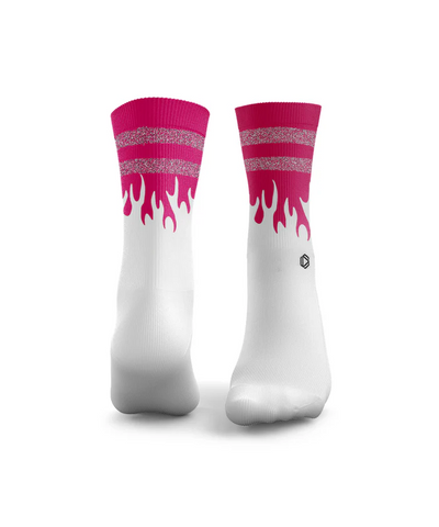 HEXXEE Flaming Hot Socks Pink