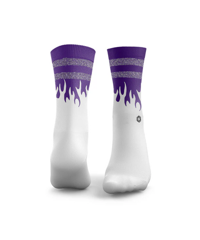 HEXXEE Flaming Hot Socks Purple