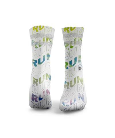 HEXXEE Run Run Run Tie Dye Socks Rainbow