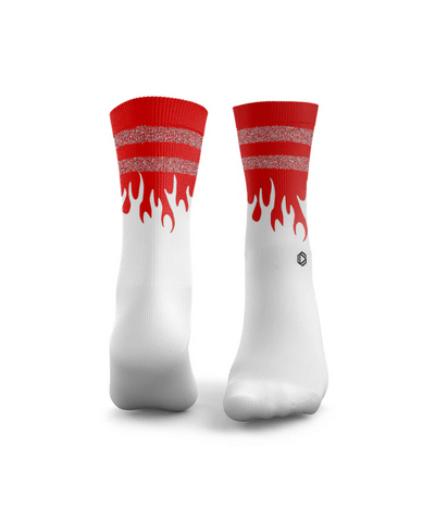 HEXXEE Flaming Hot Socks Red