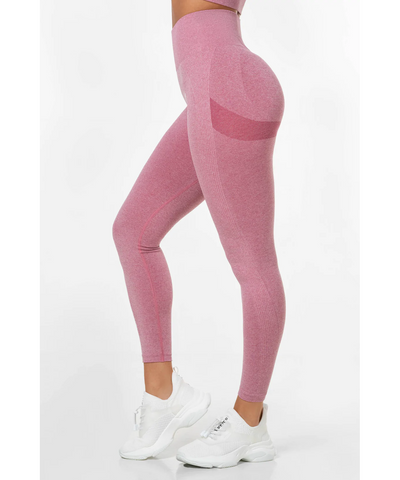 Women's Pink High Waist Gym Yoga Scrunch Bum Leggings -  UK