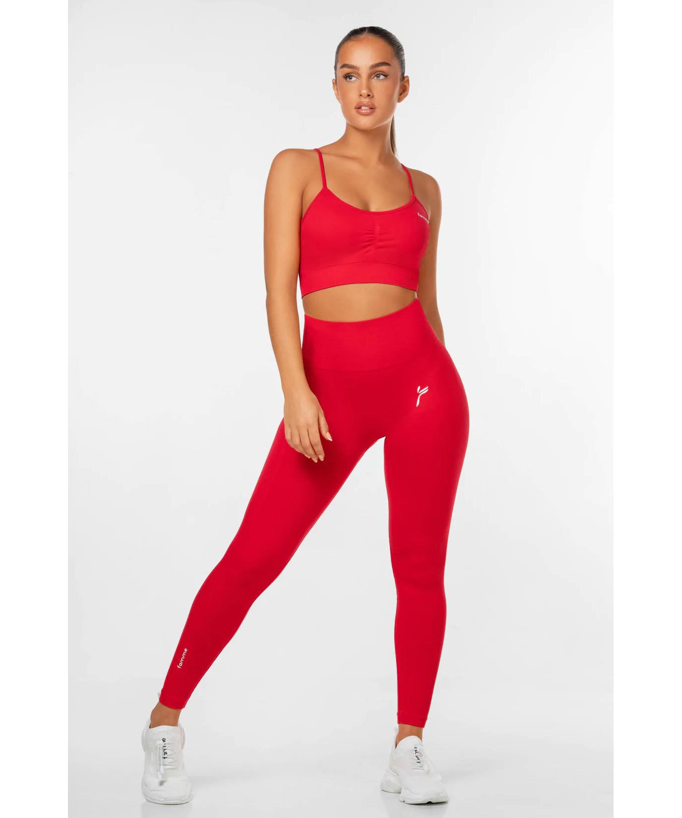 Scrunch Seamless Leggings, Candy Red