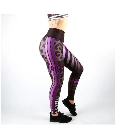 Combat Dollies Wild Purple Fitness Leggings